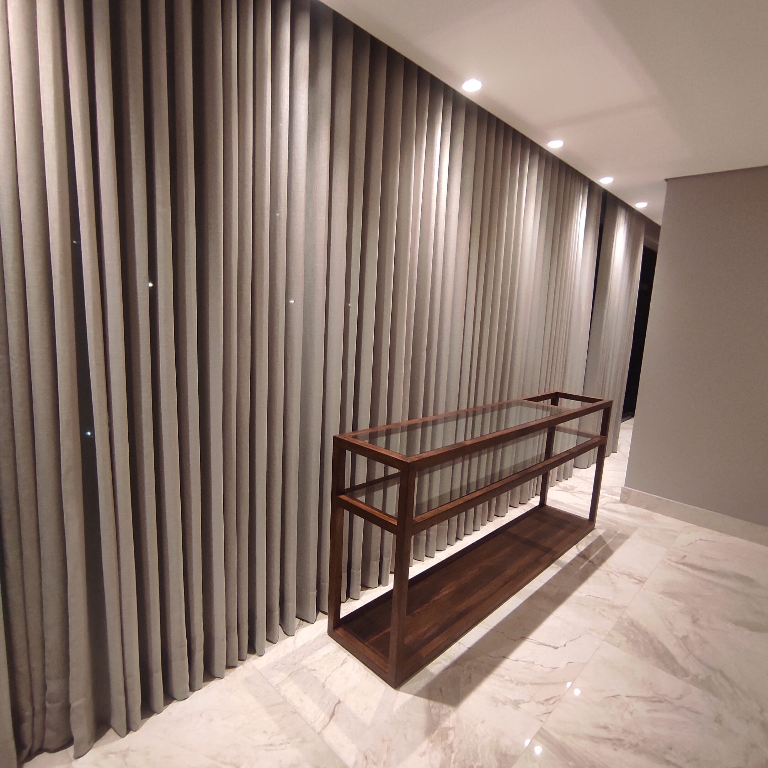 cortina de linho sala